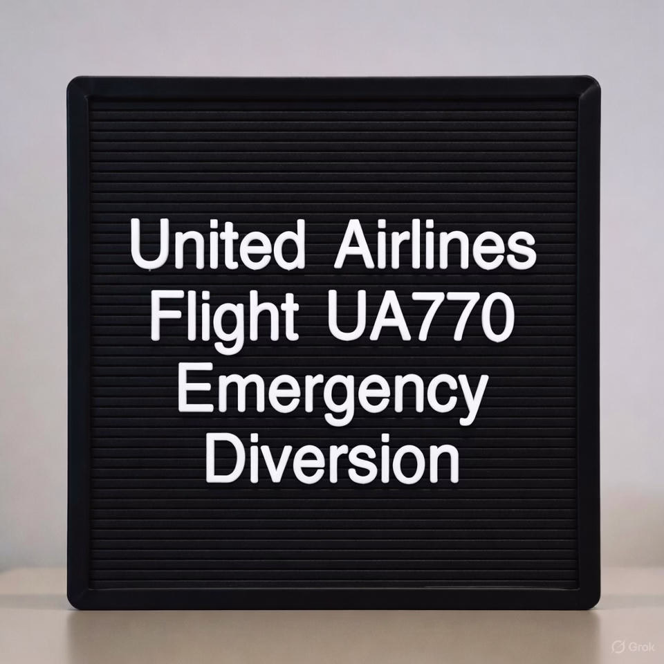 United Airlines Flight UA770 Emergency Diversion: What Happened and What We Know So Far