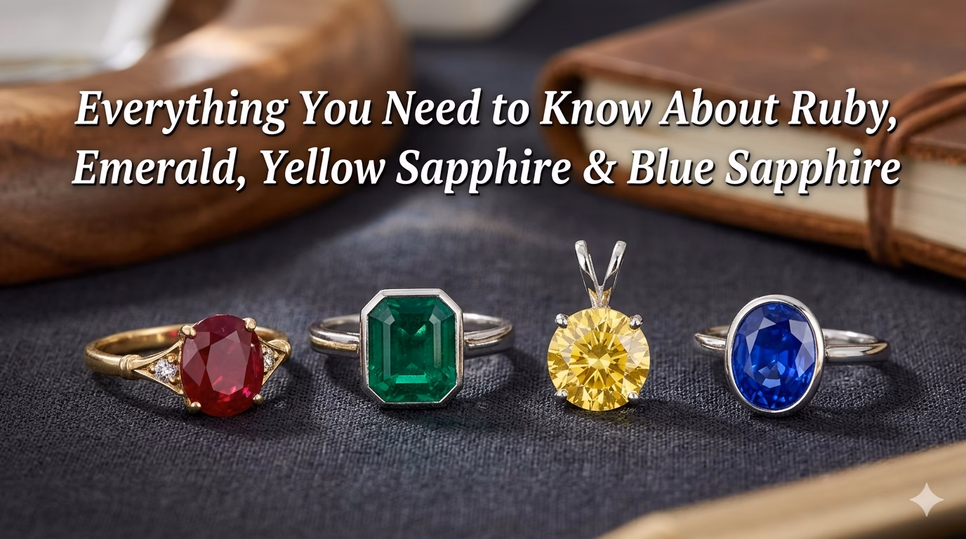 Everything You Need to Know About Ruby, Emerald, Yellow Sapphire & Blue Sapphire