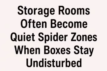 Storage Rooms Often Become Quiet Spider Zones When Boxes Stay Undisturbed