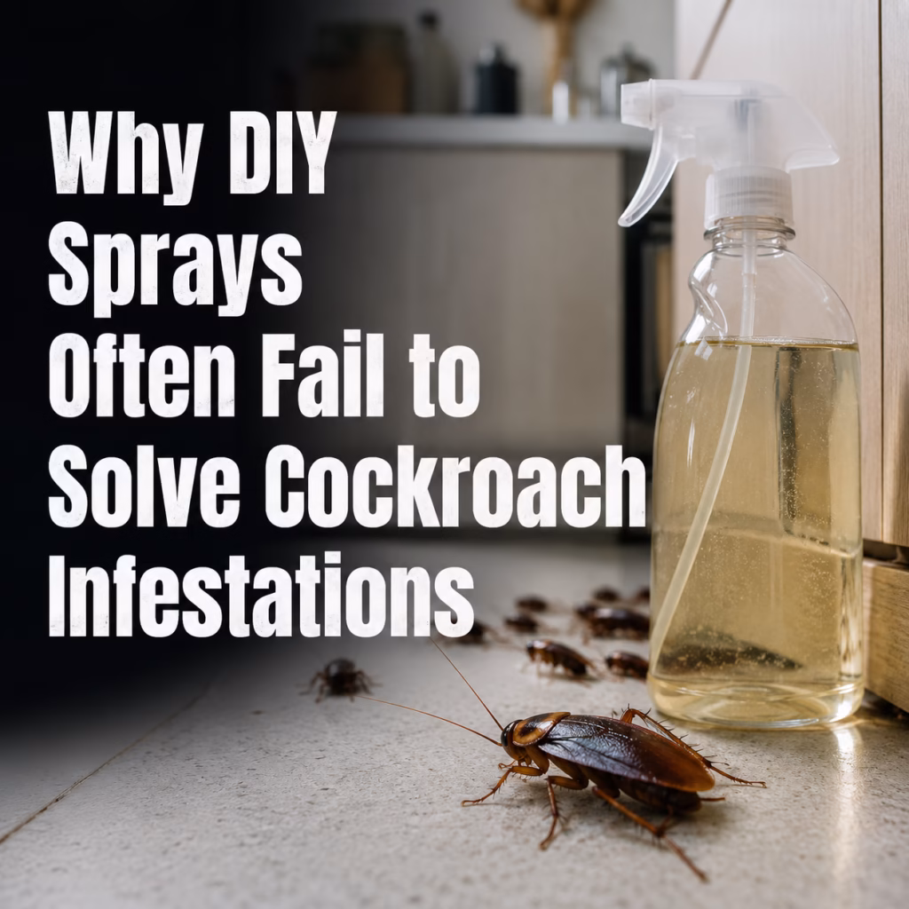 Why DIY Sprays Often Fail to Solve Cockroach Infestations