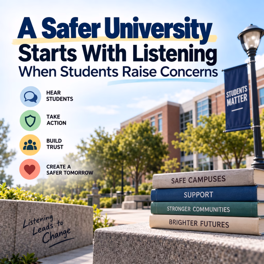 A Safer University Starts With Listening When Students Raise Concerns