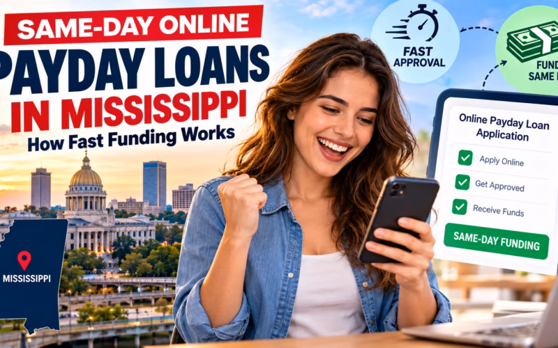 Same-Day Online Payday Loans in Mississippi