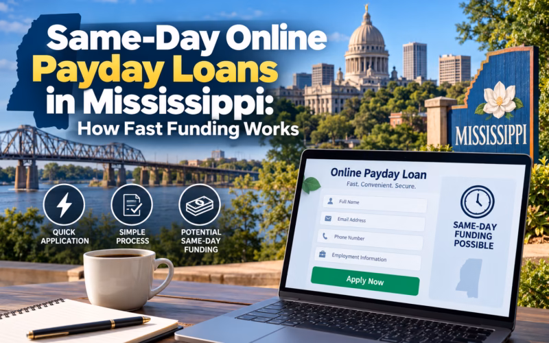 Same-Day Online Payday Loans in Mississippi